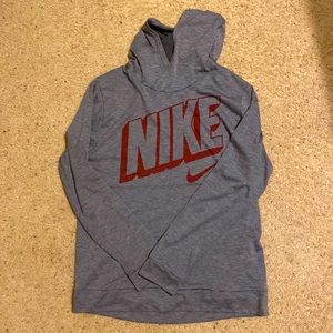 NIKE DRI-FIT LONG SLEEVE LIGHTWEIGHT HOODIE